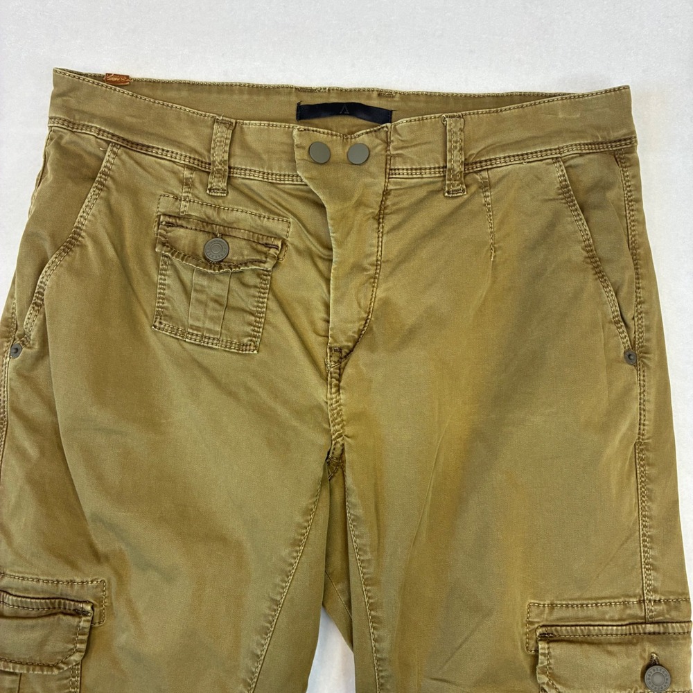 MAC Jeans Day 2.06 Worker Women 38/0L Olive Green Cargo Utility Pants Slim‎ Fit